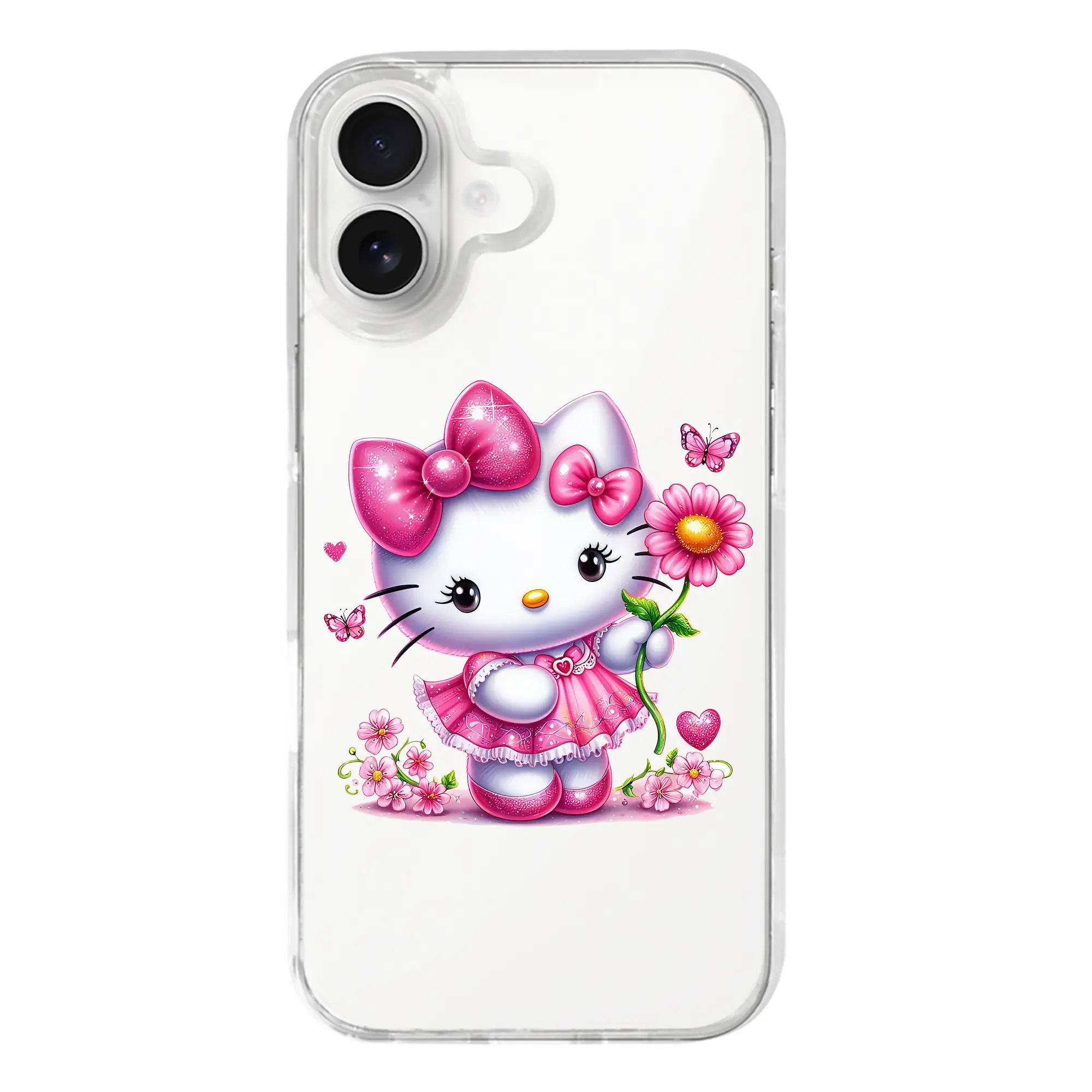 サンリオ グッズ,ハローキティ - iPhone 17シリーズ 透明スマホケース – 薄型・耐衝撃・精密フィット保護カバー